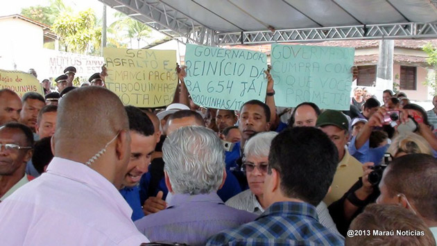 Maraú: Moradores de Taboquinhas cobram do Governador o retorno das obras de pavimentação da BA-654