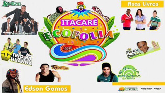 Itacaré: Contagem Regressiva para o inicio do Itacaré Eco Folia 2014. Veja programação: