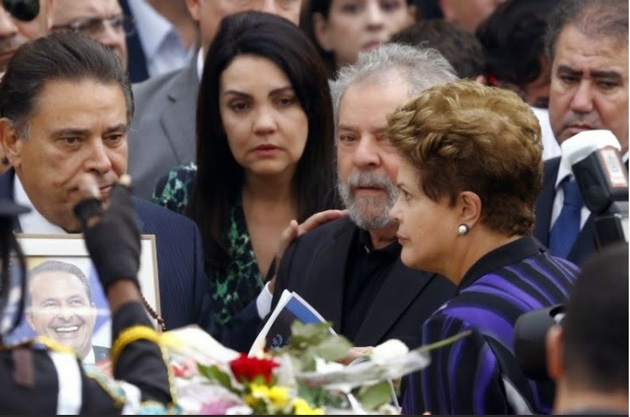Lula e Dilma são vaiados em velório de Eduardo Campos