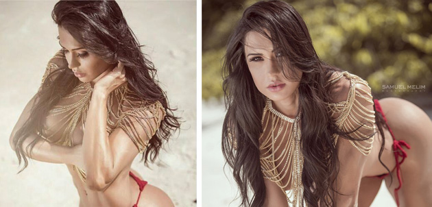 Gracyanne Barbosa faz pose provocante e topless em ensaio fotográfico