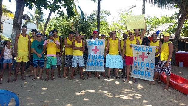 Itacaré: Salva-vidas mantêm greve mesmo após morte de turista