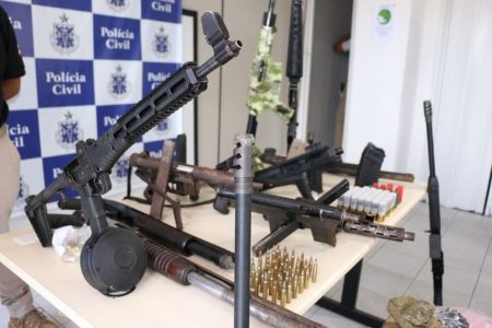 Nove armas de fogo são apreendidas por dia na BA, de janeiro a setembro de 2020