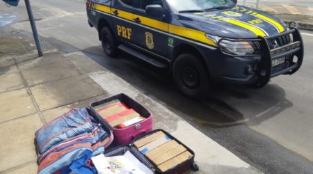 PRF apreende 36 quilos de drogas enviadas do Rio de Janeiro para Itabuna