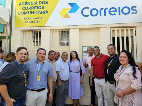 Taboquinhas celebra inauguração da agência dos correios comunitária