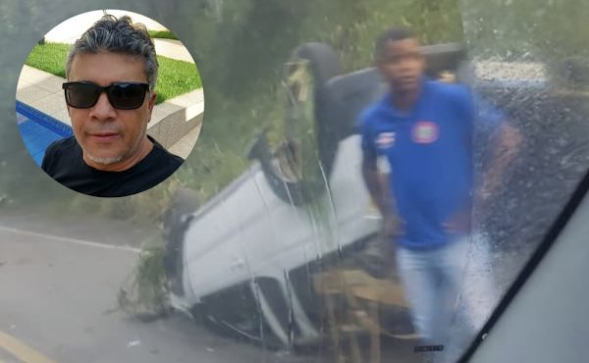 Empresário de Ubatã Sofre Acidente na BR-101 Próximo a Aurelino Leal