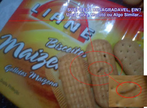 Dário Meira: Consumidor diz que encontrou larva em biscoito da Liane